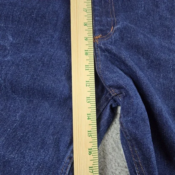 Rasco Mens 38X34 FR Flame Resistant Work Blue Jeans Dark‎ Wash - Picture 15 of 16